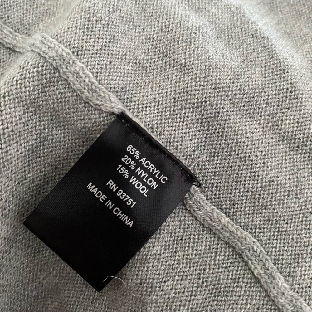 NWT  COLOUR WORKS GRAY LONG SWEATER CARDIGAN S - Picture 5 of 5